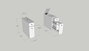 Hanah Home Mueble de Baño Escandinavo Blanco con 2 Cajones y Estanterías, Diseño Elegante y Funcional para Almacenamiento